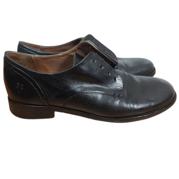 Frye Men Lace-Up Dress Shoes Size 6 M Classic Oxford Black Leather Comfort Fit main image 8